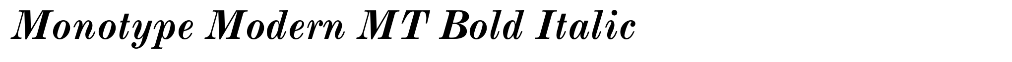 Monotype Modern MT Bold Italic image
